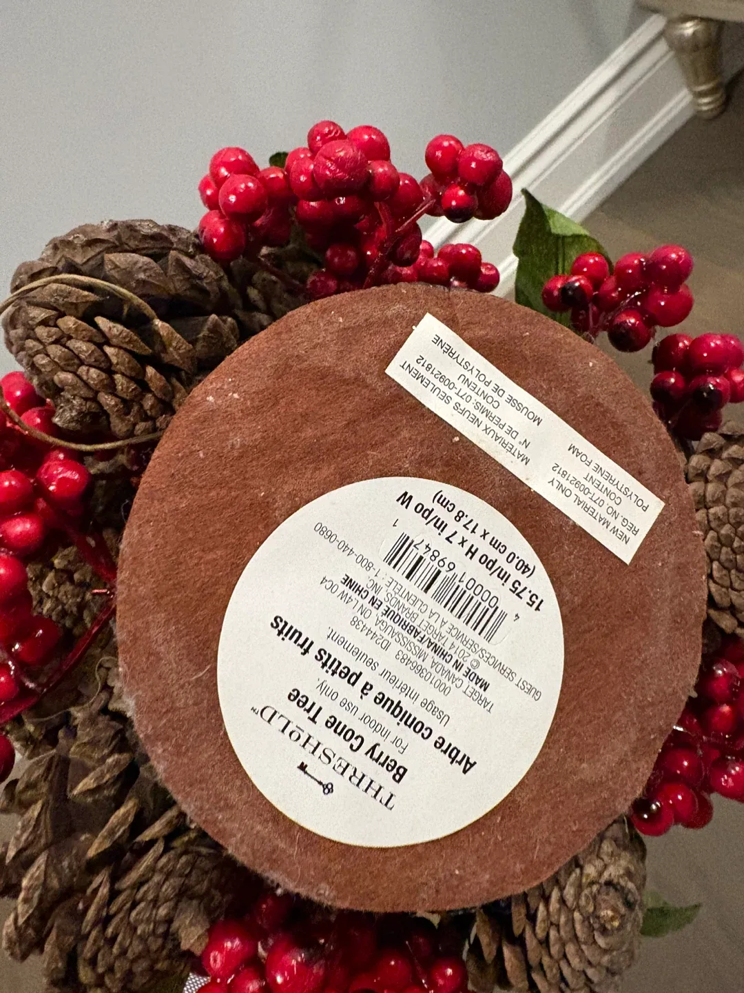 Target brand red holiday tree decor NWT image indicator(6)