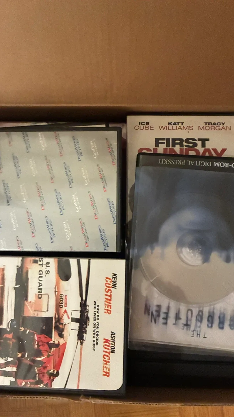 Box of DVDs