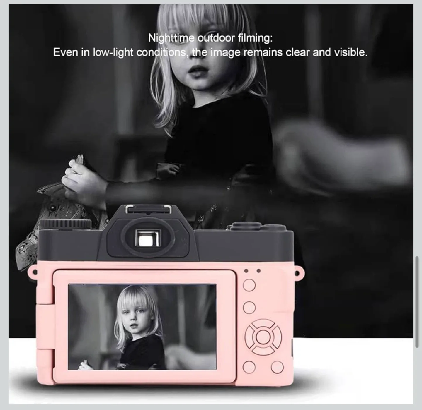 4K Ultra HD Digital Camera - Pink image indicator(4)