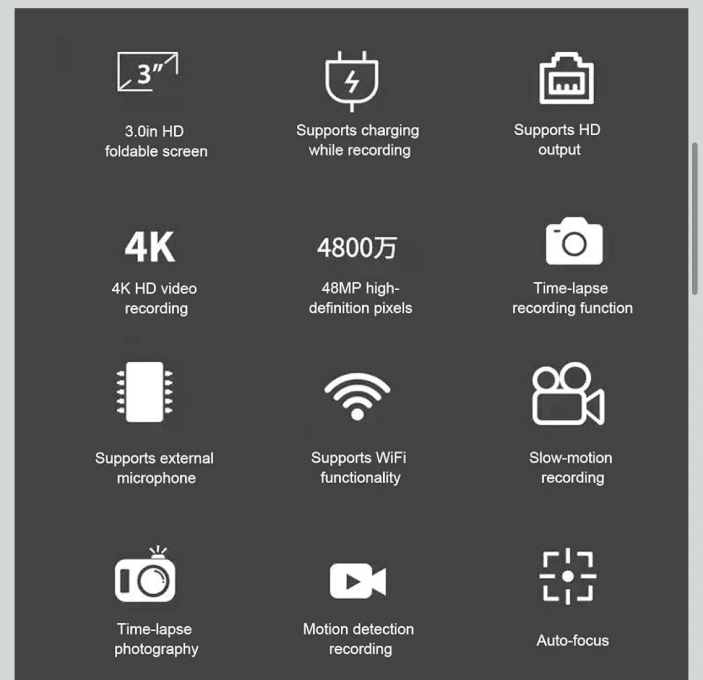 4K Ultra HD Digital Camera - Pink image indicator(8)