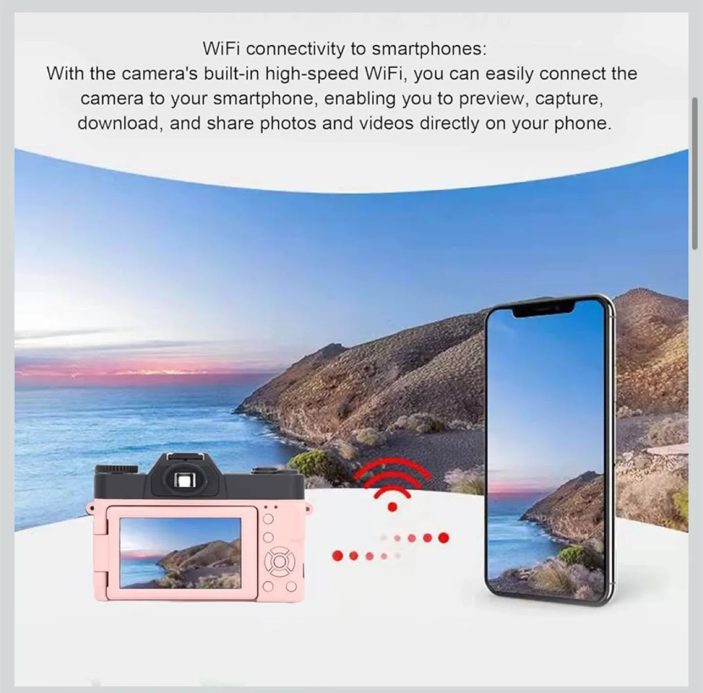 4K Ultra HD Digital Camera - Pink image indicator(7)