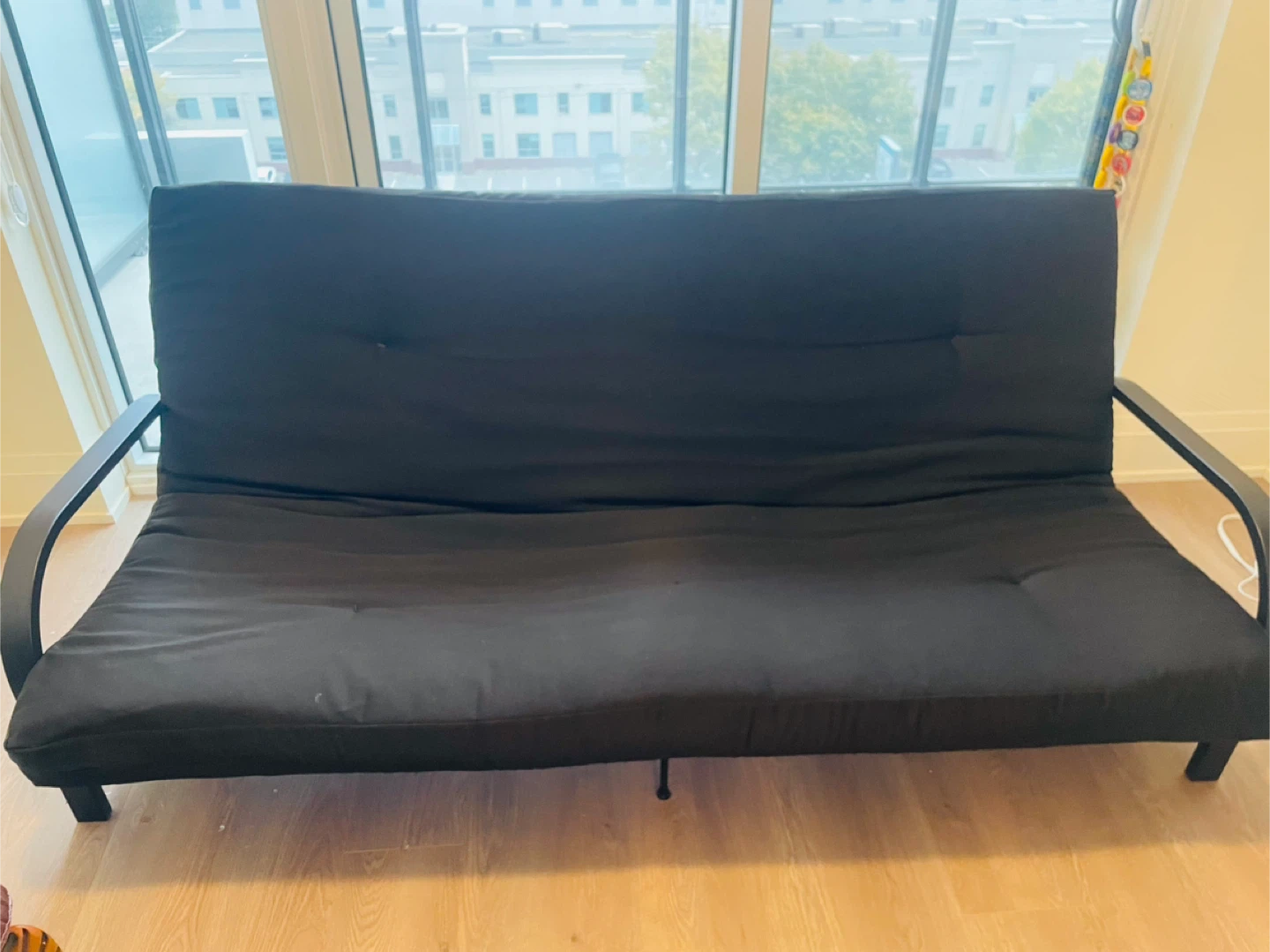 Black Futon - Sofa Bed - photo 4