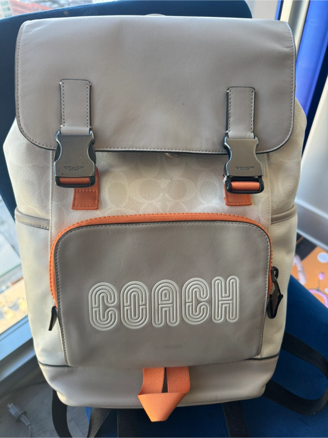 Coach Track Backpack NWT Leather with Canvas Lining