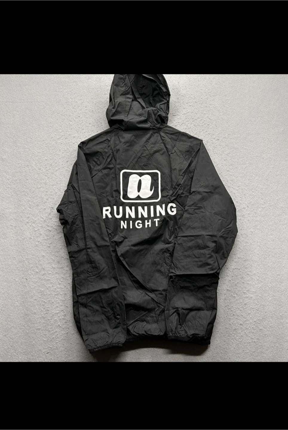 Running Night Black Rain Jacket thumbnail