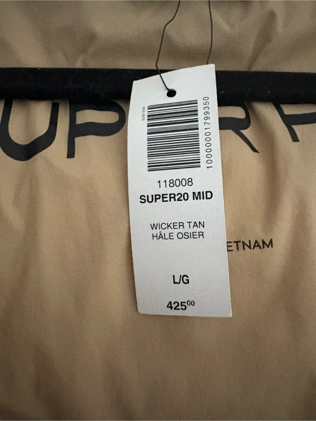 Aritzia Super Puff Mid Jacket - Wicker Tan - L image indicator(3)