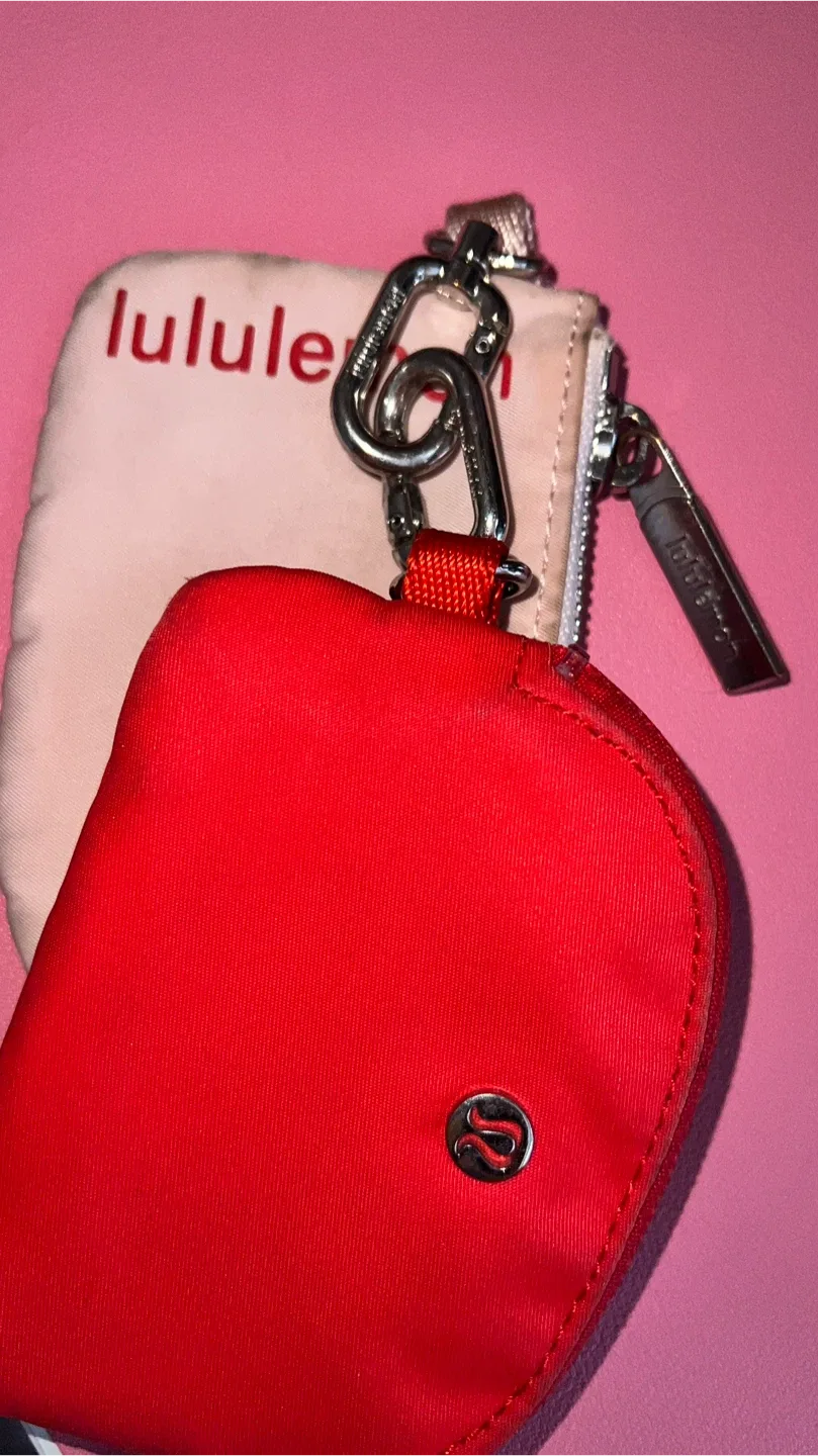 Lululemon Red & Beige Coin Purses image indicator(2)