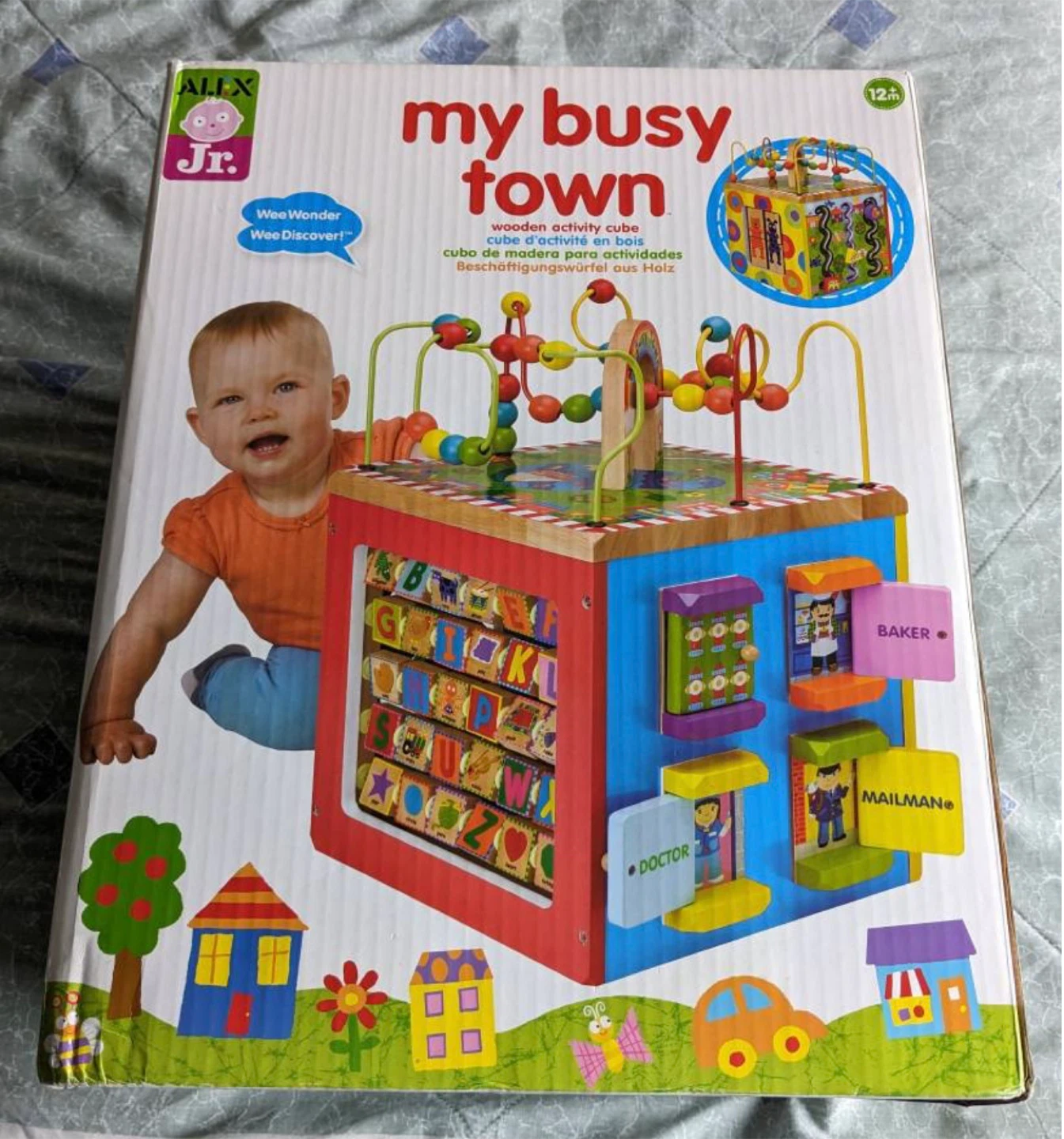 ALEX Jr. My Busy Town Wooden Activity Cube - New in Box