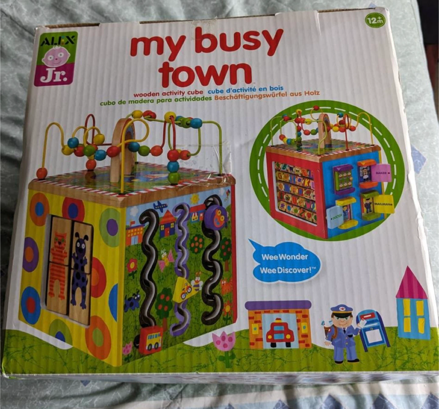 ALEX Jr. My Busy Town Wooden Activity Cube - New in Box - photo 2
