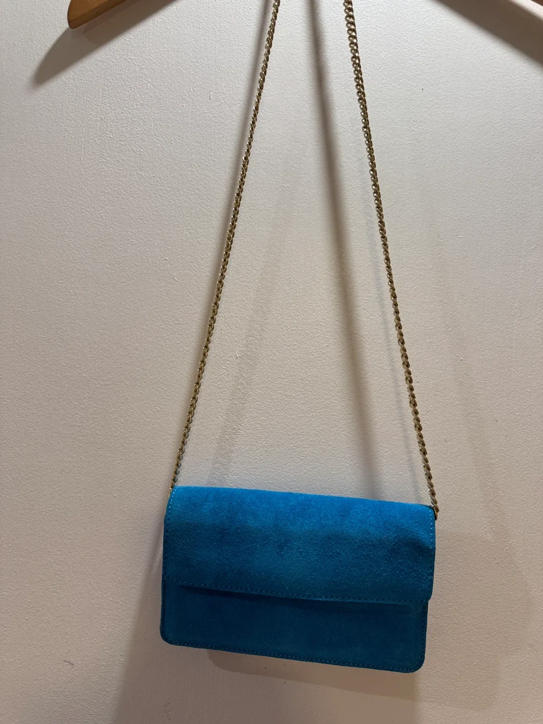 Banana Republic italian leather Suede Clutch thumbnail