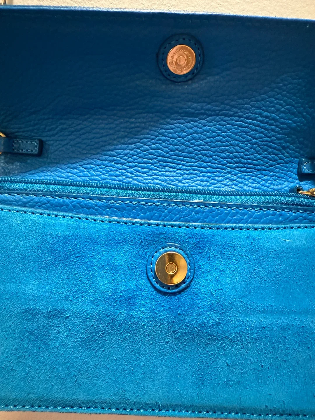 Banana Republic italian leather Suede Clutch image indicator(2)