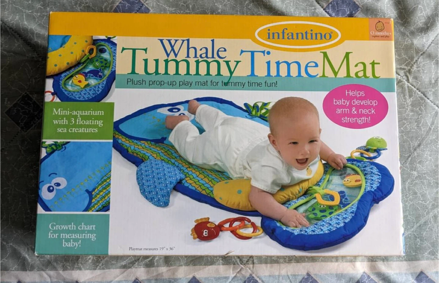 Infantino Whale Tummy Time Mat