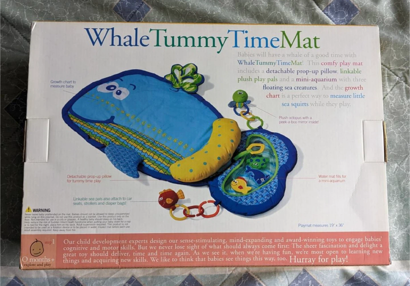 Infantino Whale Tummy Time Mat - photo 2