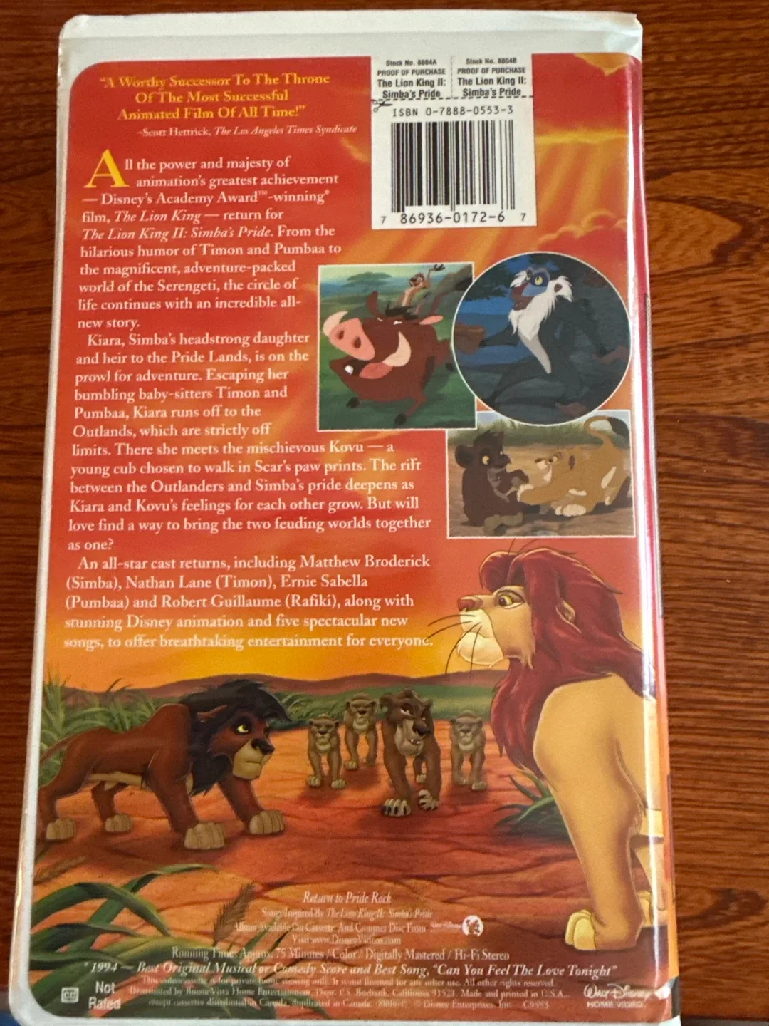 Disney's The Lion King II: Simba's Pride VHS image indicator(2)