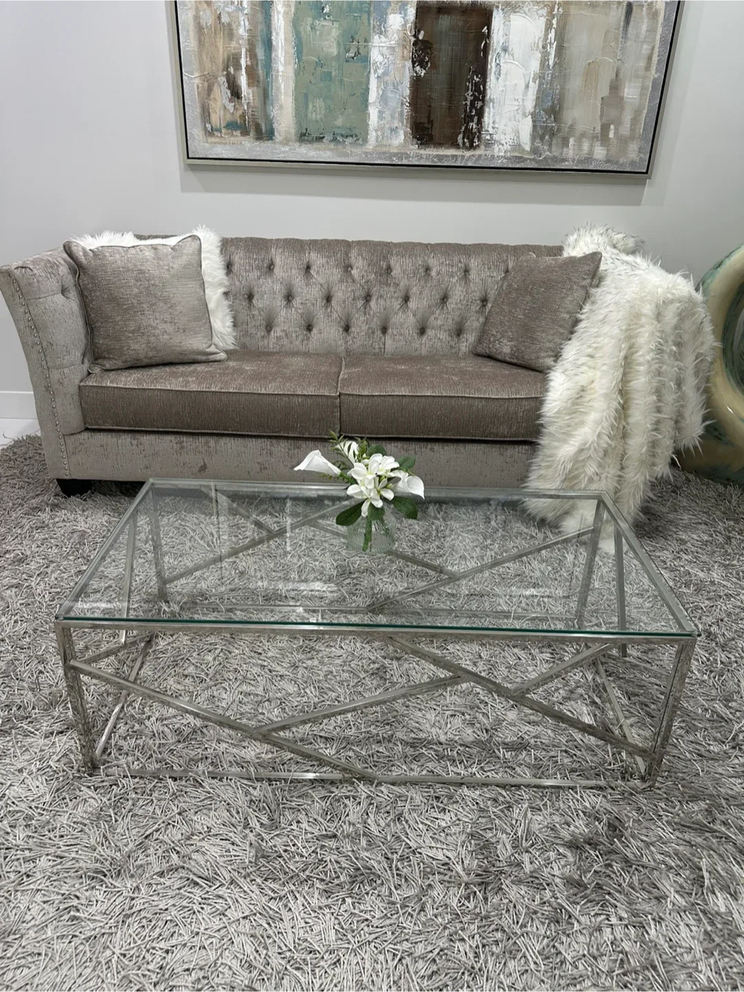 Glass & Metal Coffee Table image indicator(2)