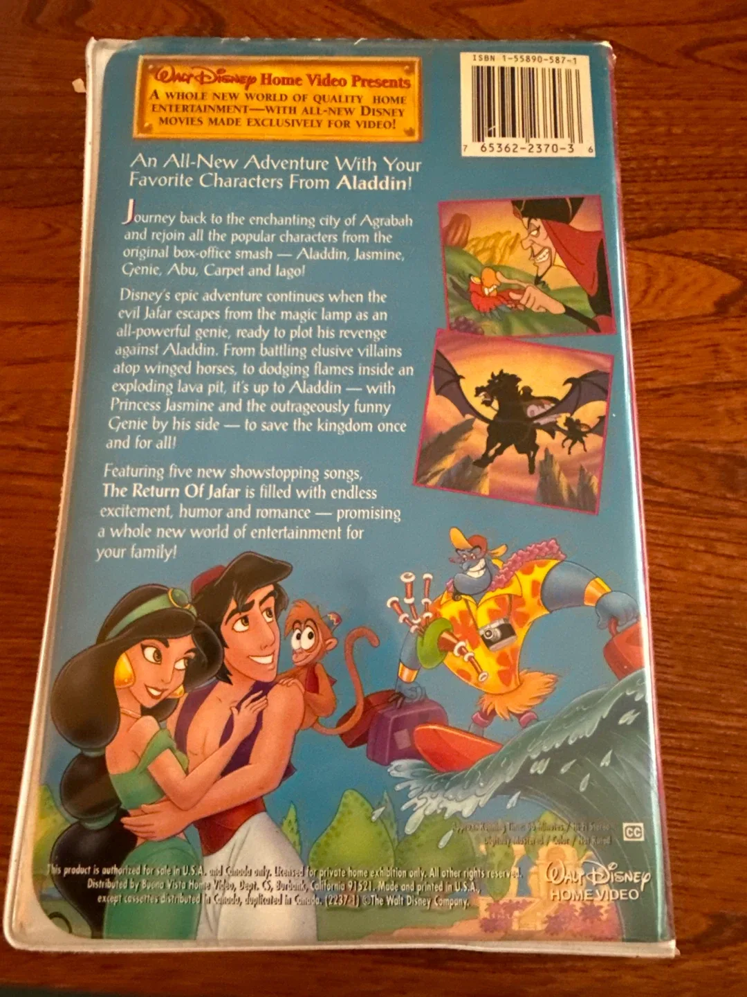 Walt Disney's The Return of Jafar VHS Tape image indicator(2)