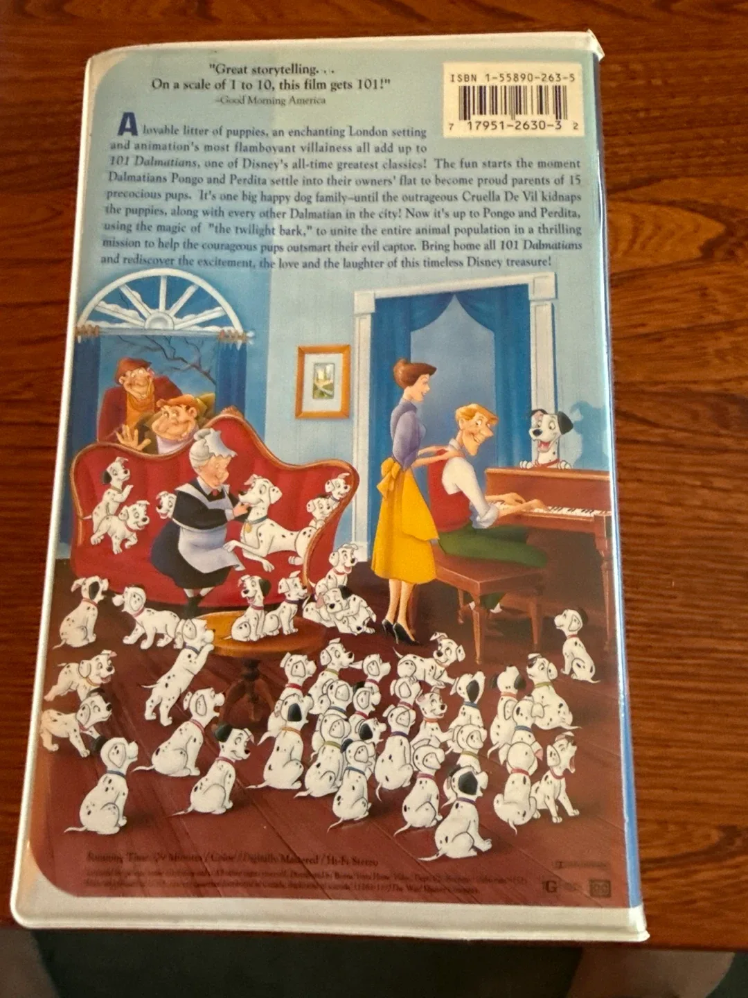 Walt Disney's 101 Dalmatians VHS Tape image indicator(2)