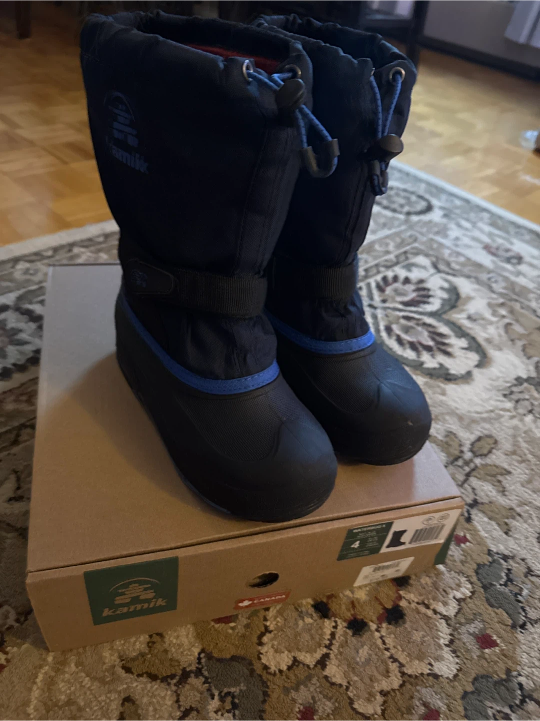 Kamik Waterbug 5 Navy Blue Winter Boots - Size 4 - photo 3
