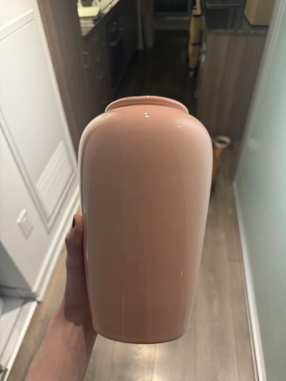 Large Pink Ceramic Vase - photo 2