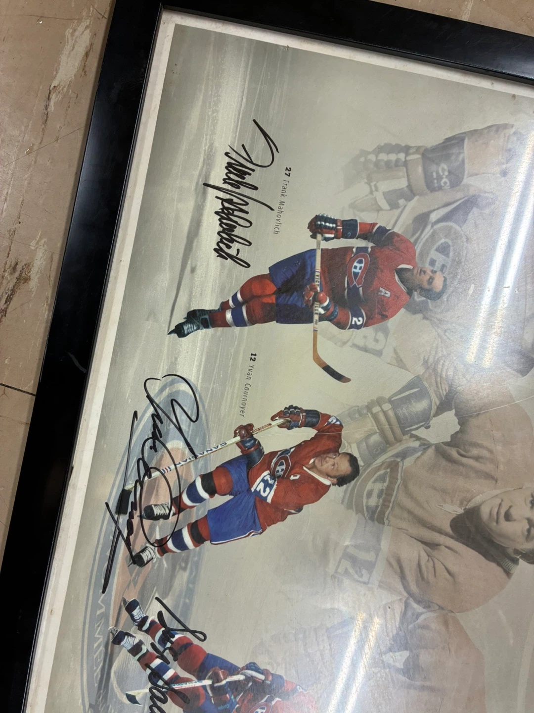 Montreal Canadiens Centennial Exhibit Signed Poster-4 Legends - photo 3