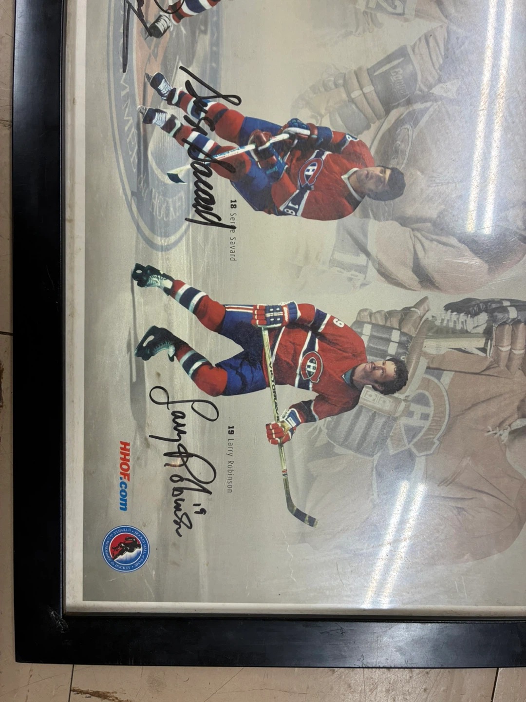 Montreal Canadiens Centennial Exhibit Signed Poster-4 Legends - photo 2