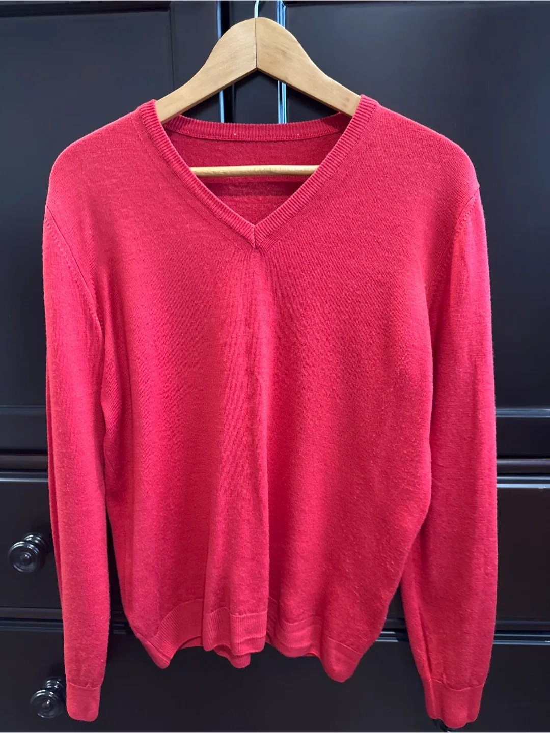 Red Pure New Wool Sweater thumbnail