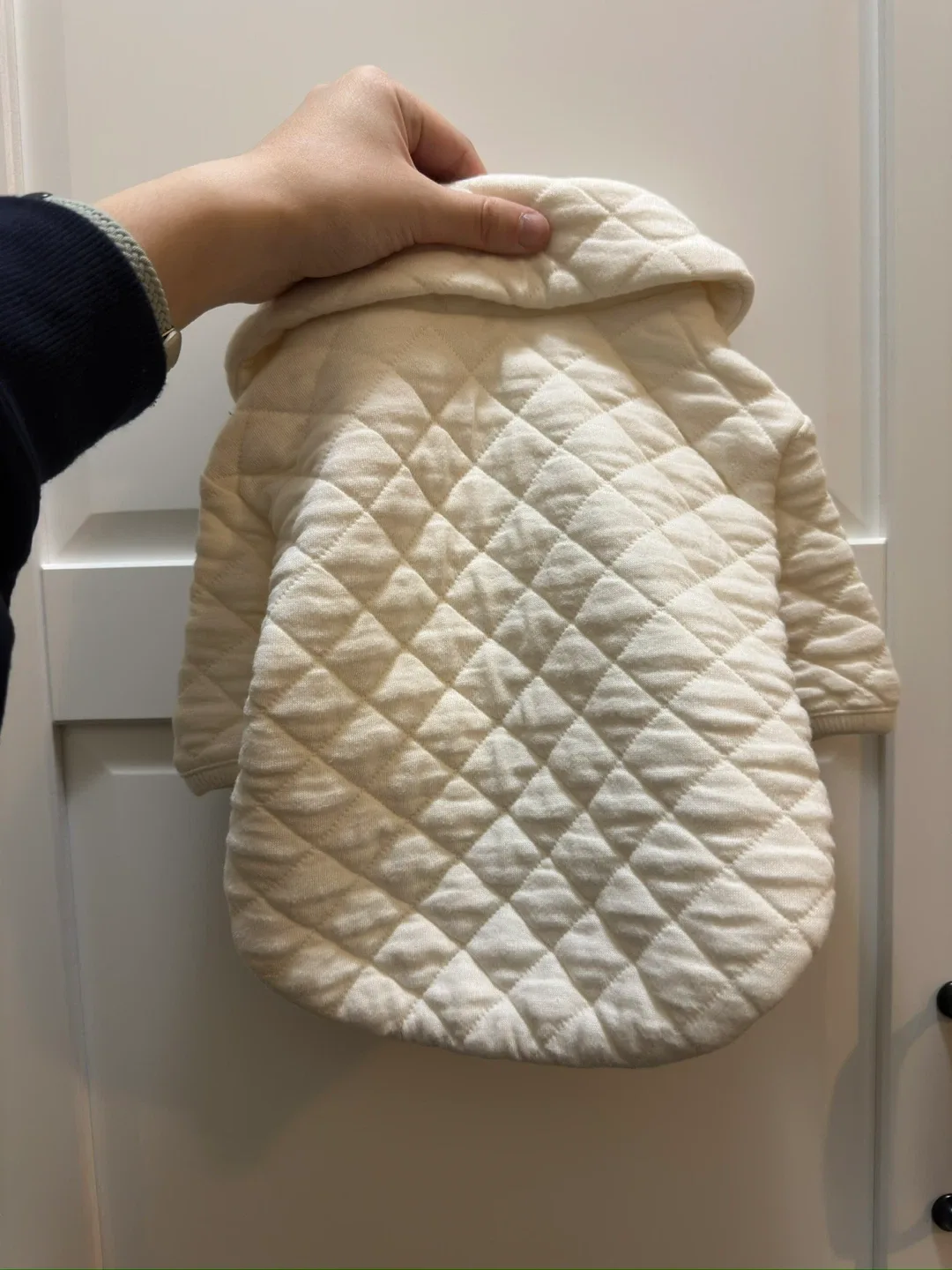 Dog Quilted Padded Vest - Cream, Small image indicator(2)