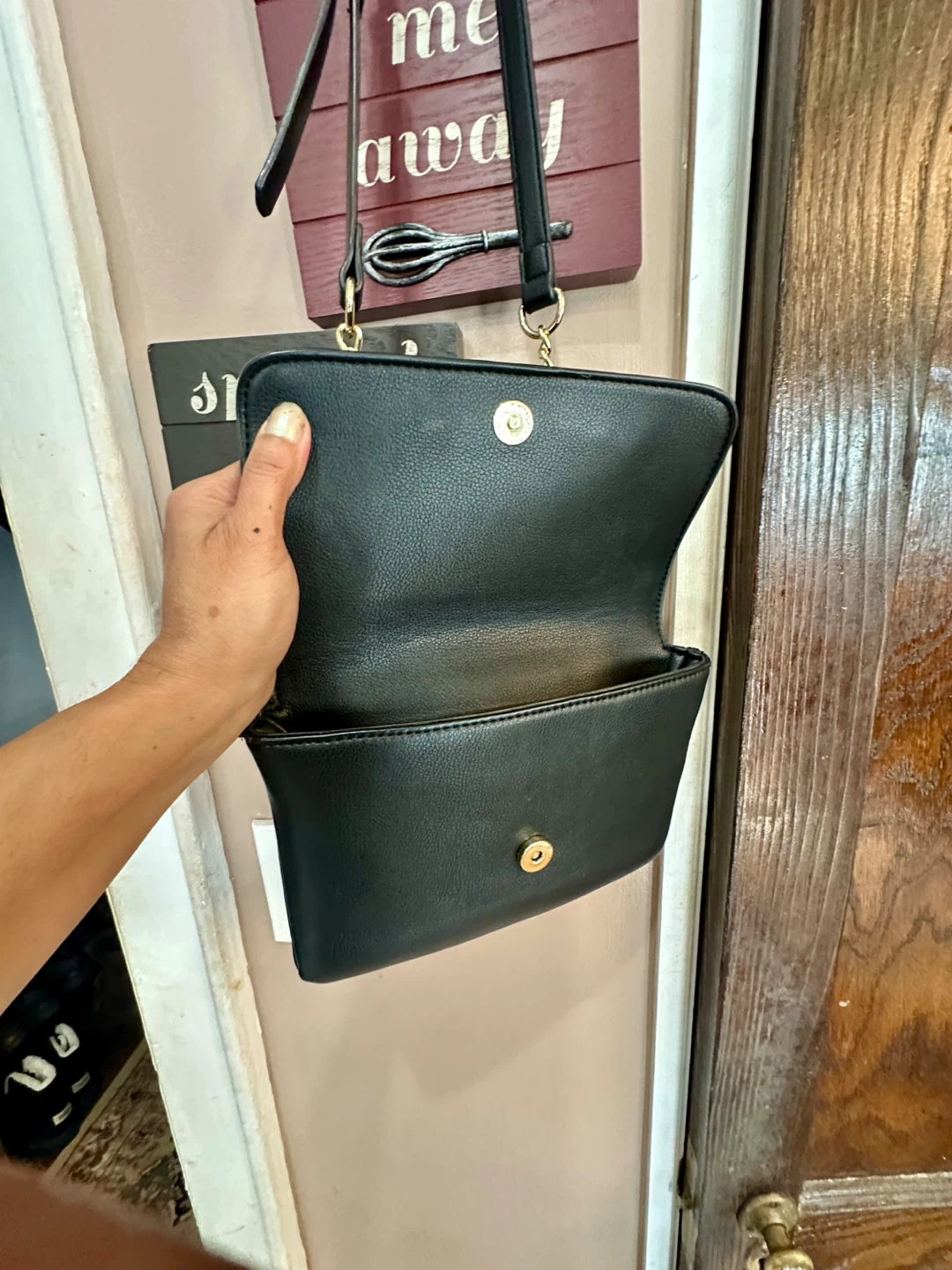 Enzo Angiolini Black Leather Crossbody Bag - photo 5
