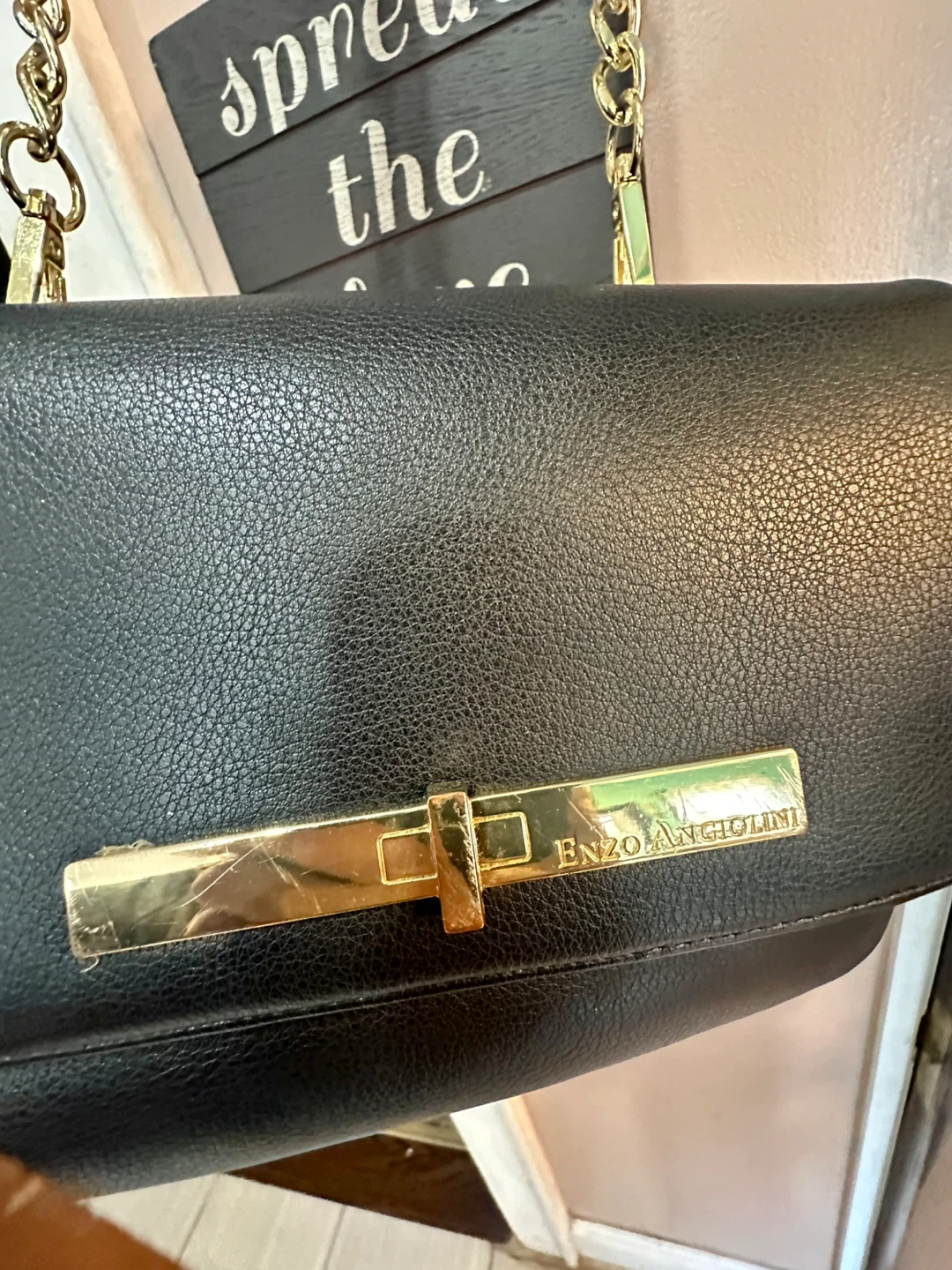 Enzo Angiolini Black Leather Crossbody Bag - photo 2