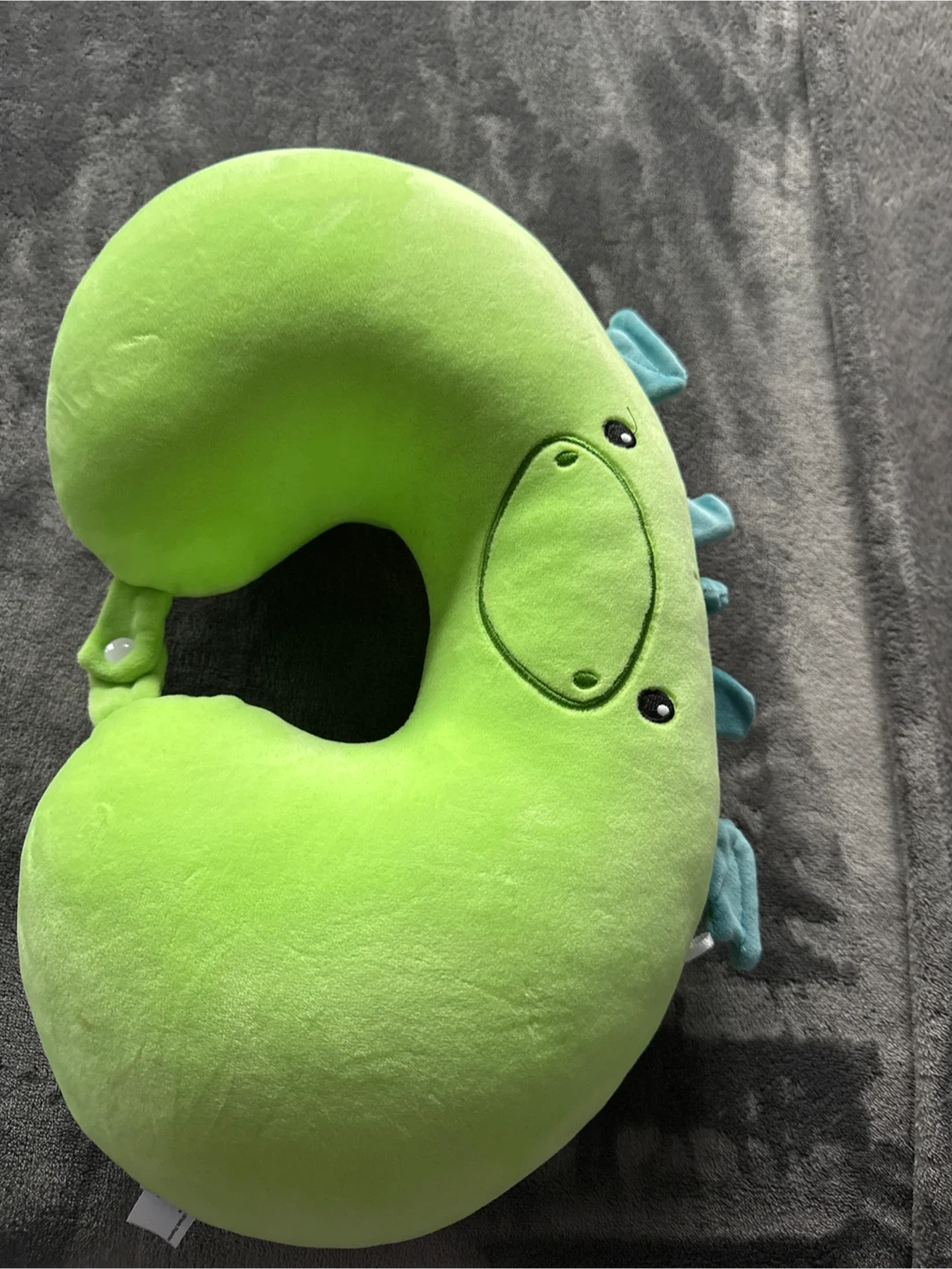 Green Dinosaur Neck Pillow