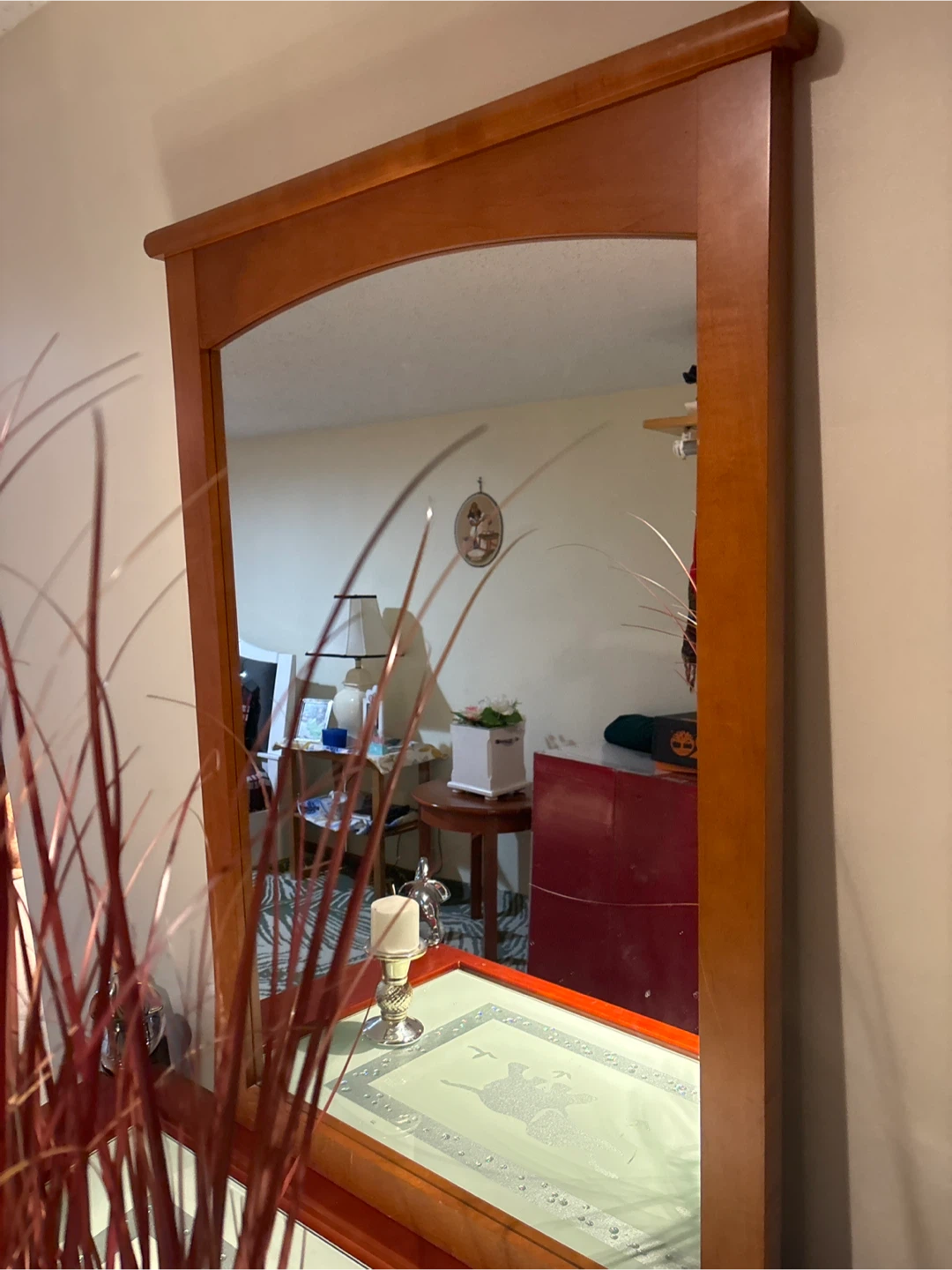 Wooden Framed Mirror - photo 2