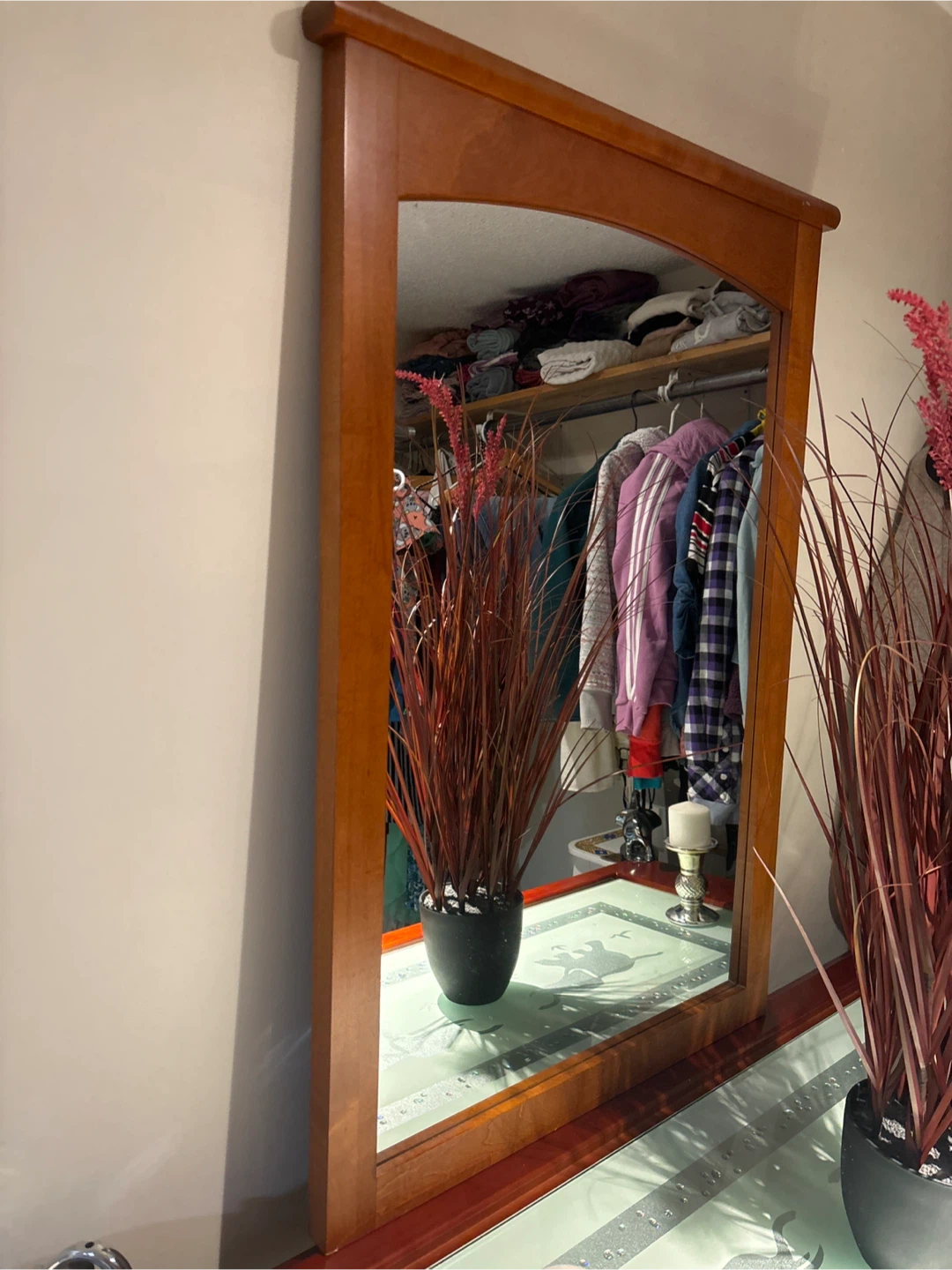 Wooden Framed Mirror