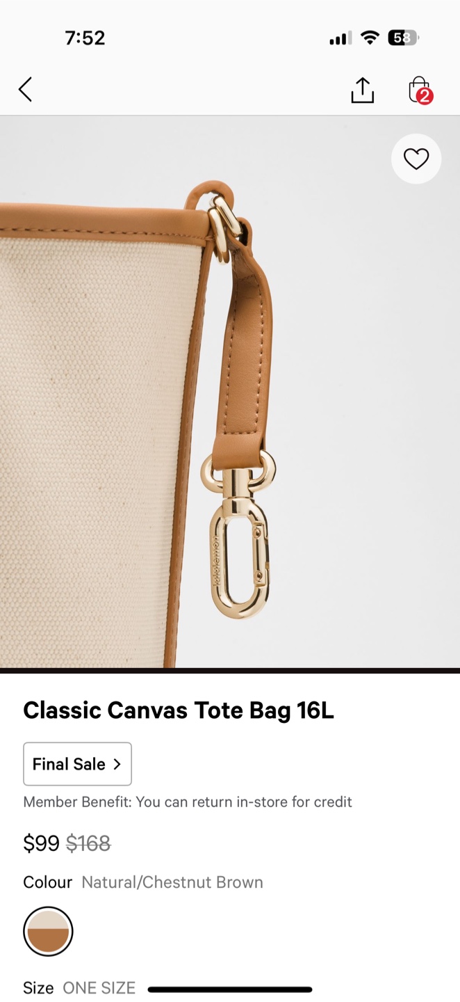 New Lululemon Classic Canvas Tote Bag 16L - photo 5