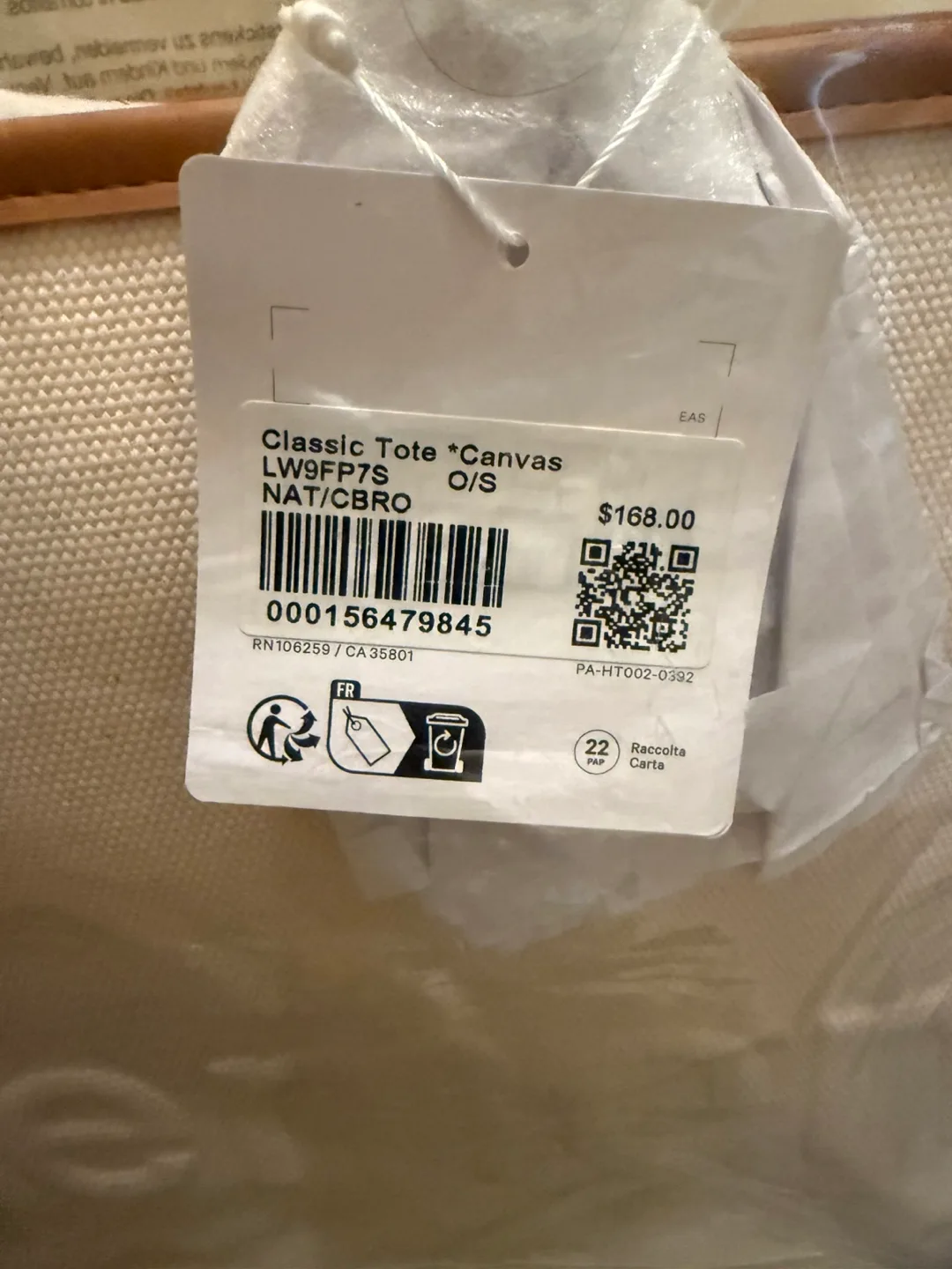 New Lululemon Classic Canvas Tote Bag 16L image indicator(2)