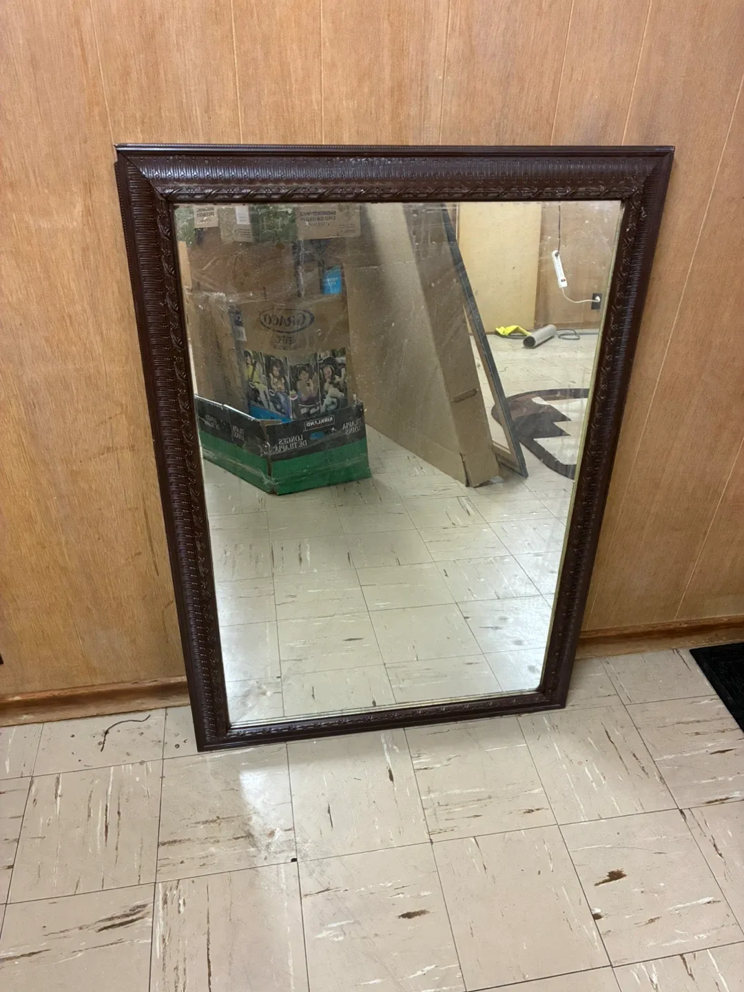 Framed mirror on decent shape priced to sell quick thumbnail