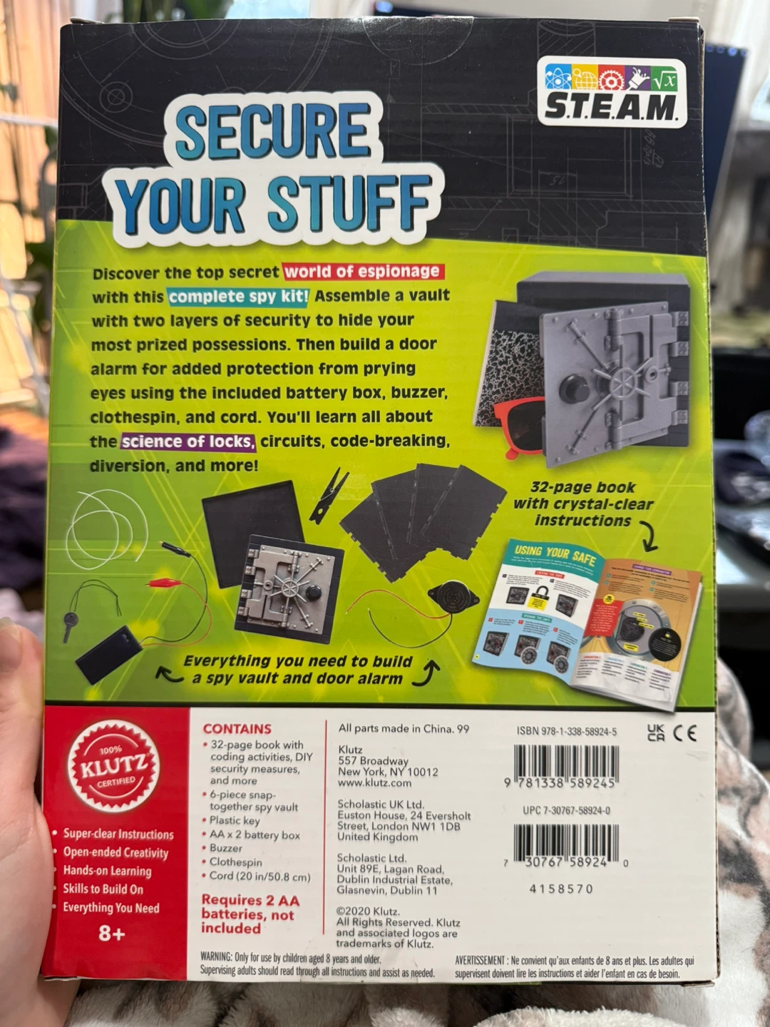 Klutz STEAM Lab Ultimate Spy Vault & Code Kit - photo 2