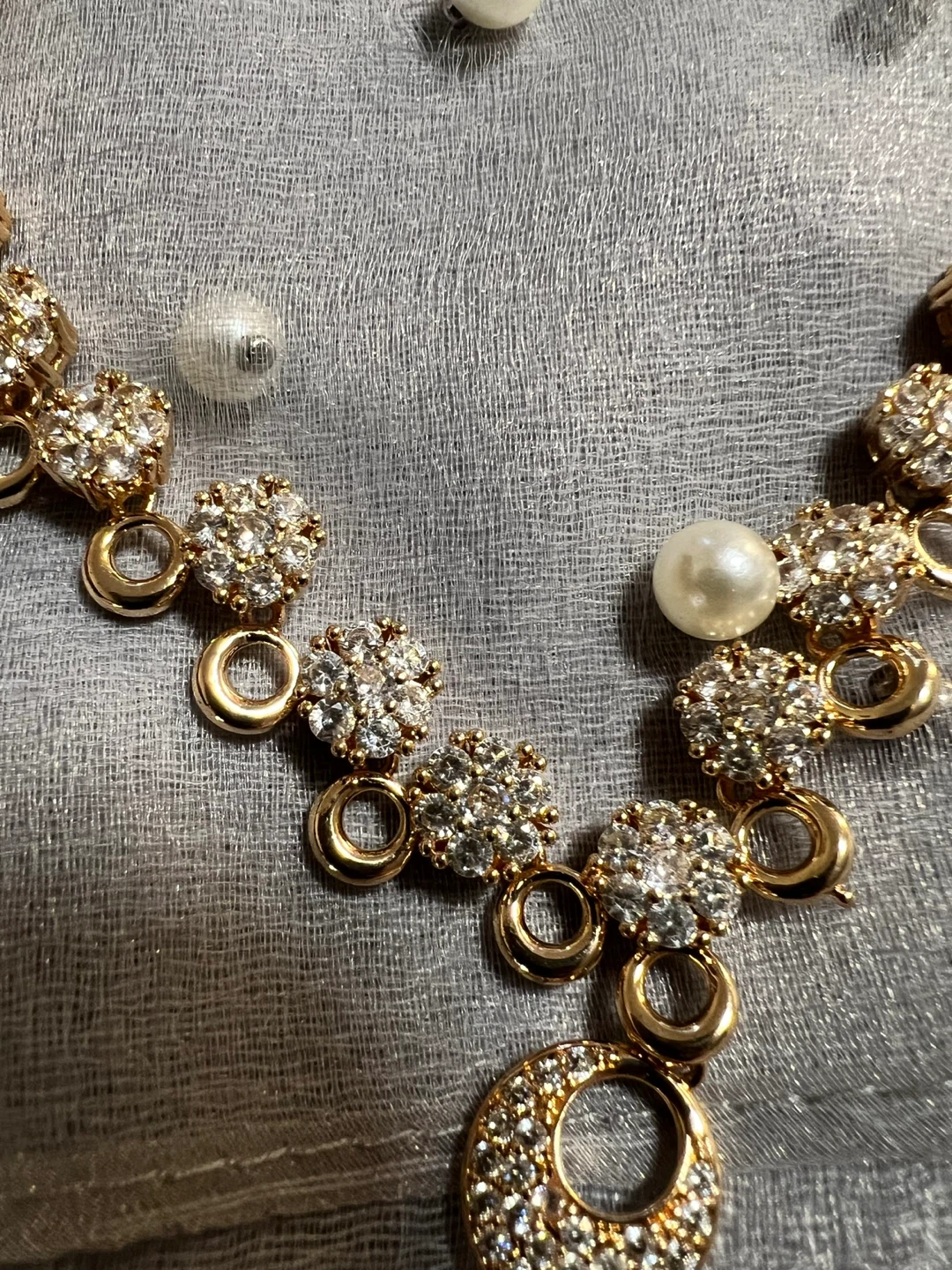 Gold-tone Necklace and Earring Set - photo 4