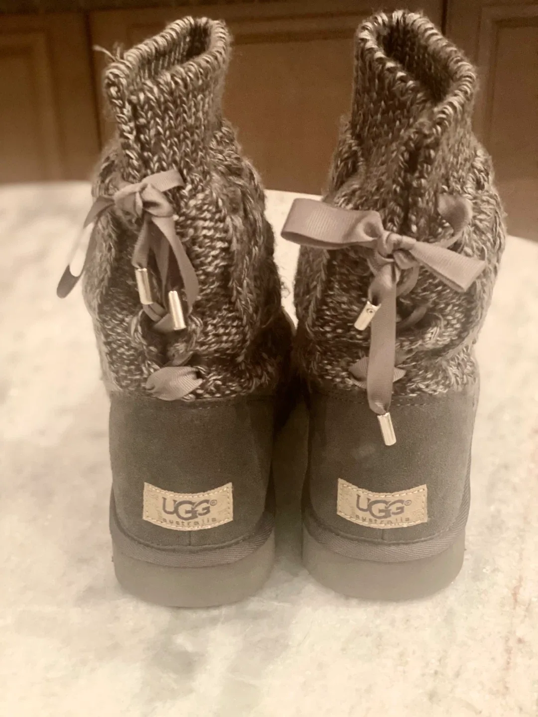 UGG Australia Knit Boots, Size 7