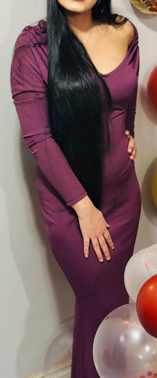 Purple Long Sleeve Dress - photo 3