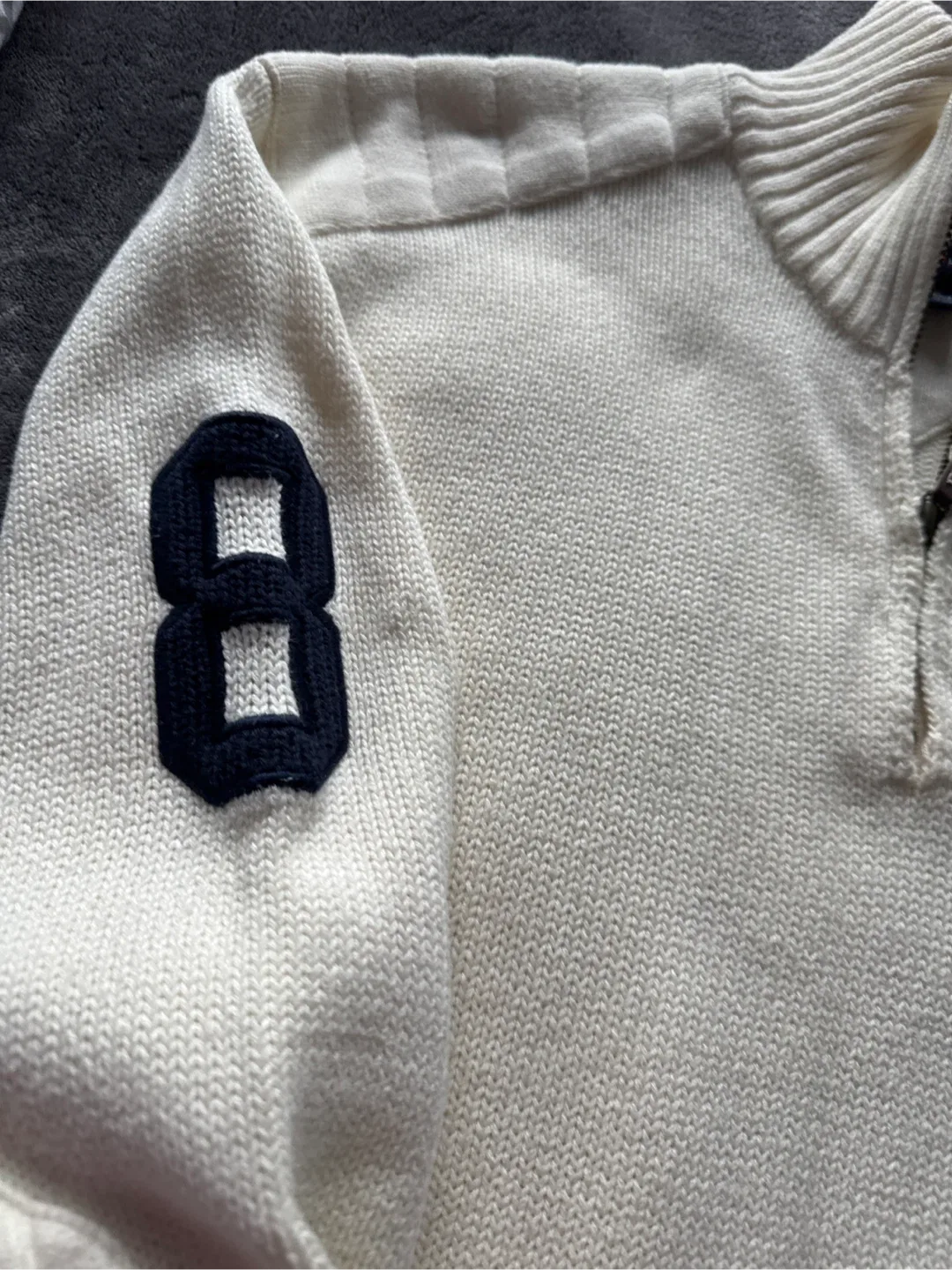 Tommy Hilfiger Cream Knit Sweater image indicator(4)