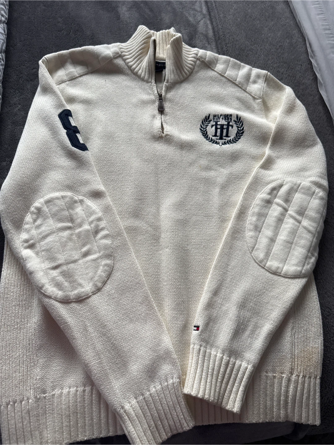 Tommy Hilfiger Cream Knit Sweater