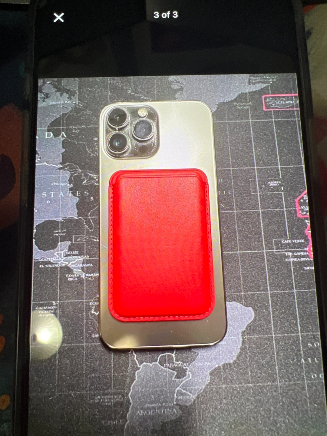 iPhone Wallet Card Holder - Red & Green - photo 2