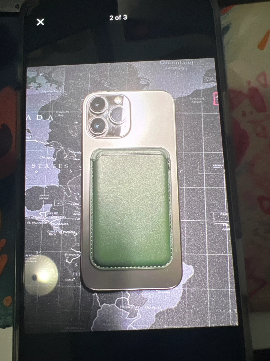 iPhone Wallet Card Holder - Red & Green - photo 3