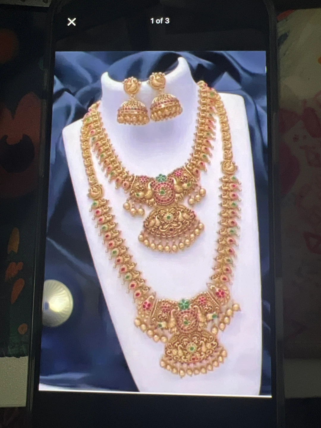 Gold Plated Necklace & Earring Set