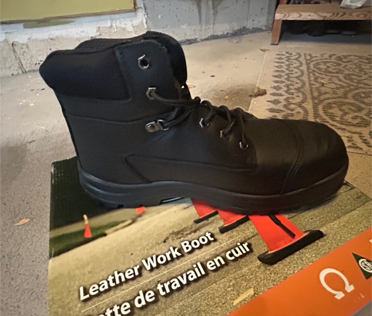 Pioneer Leather Work Boot - Black, Size 10.5 - photo 3