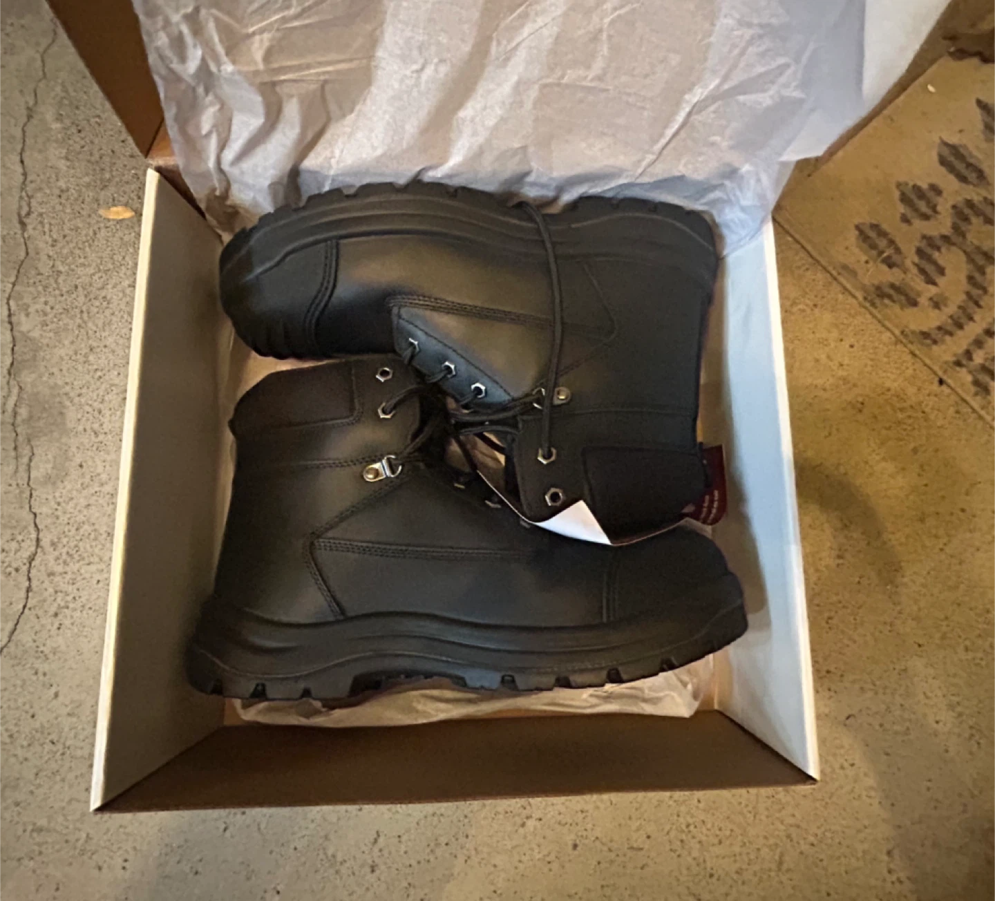 Pioneer Leather Work Boot - Black, Size 10.5 - photo 2