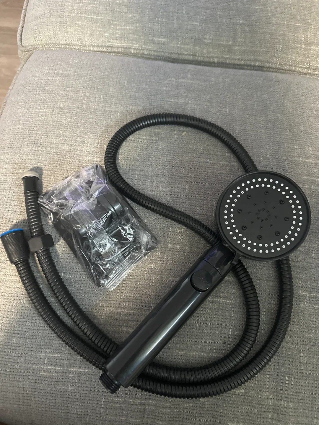 Black Handheld Shower Head with Hose