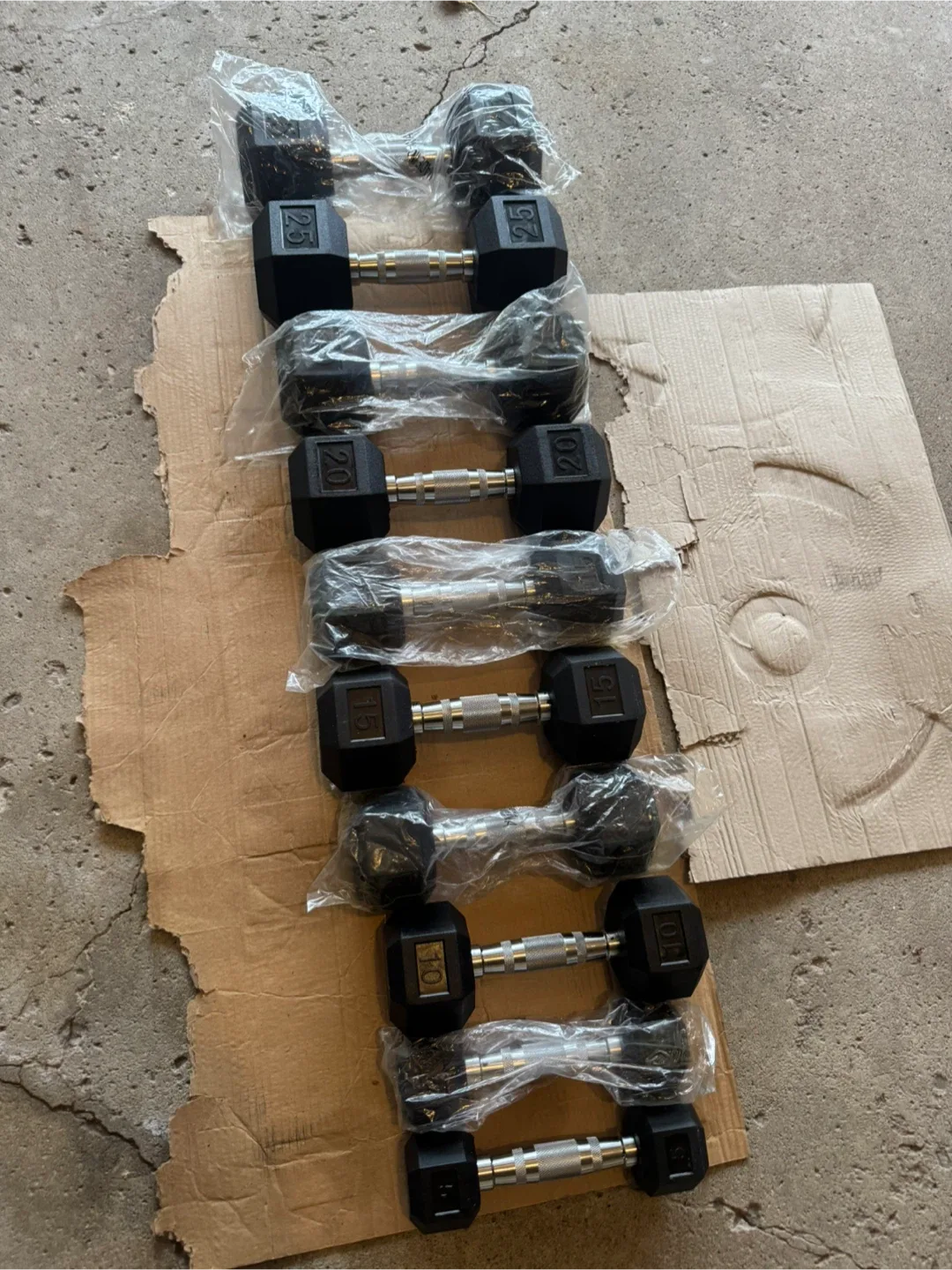 Dumbbell Set (10, 15, 20, 25 lbs) - Brand New