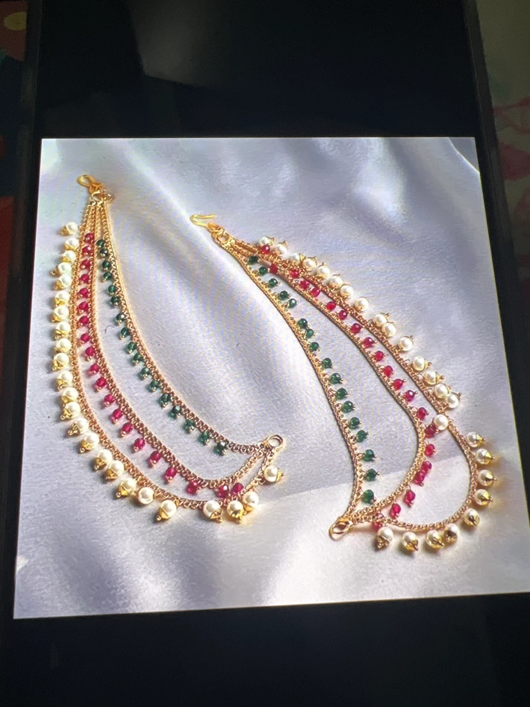 Matha Patti Headpiece Jewellery - Hair Chain Earrings - photo 3