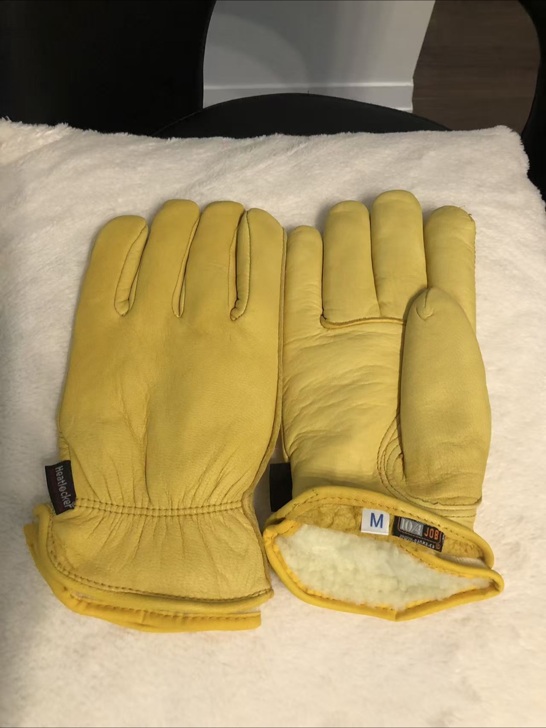 Leather Work Gloves - Size M GOOD CONDITION