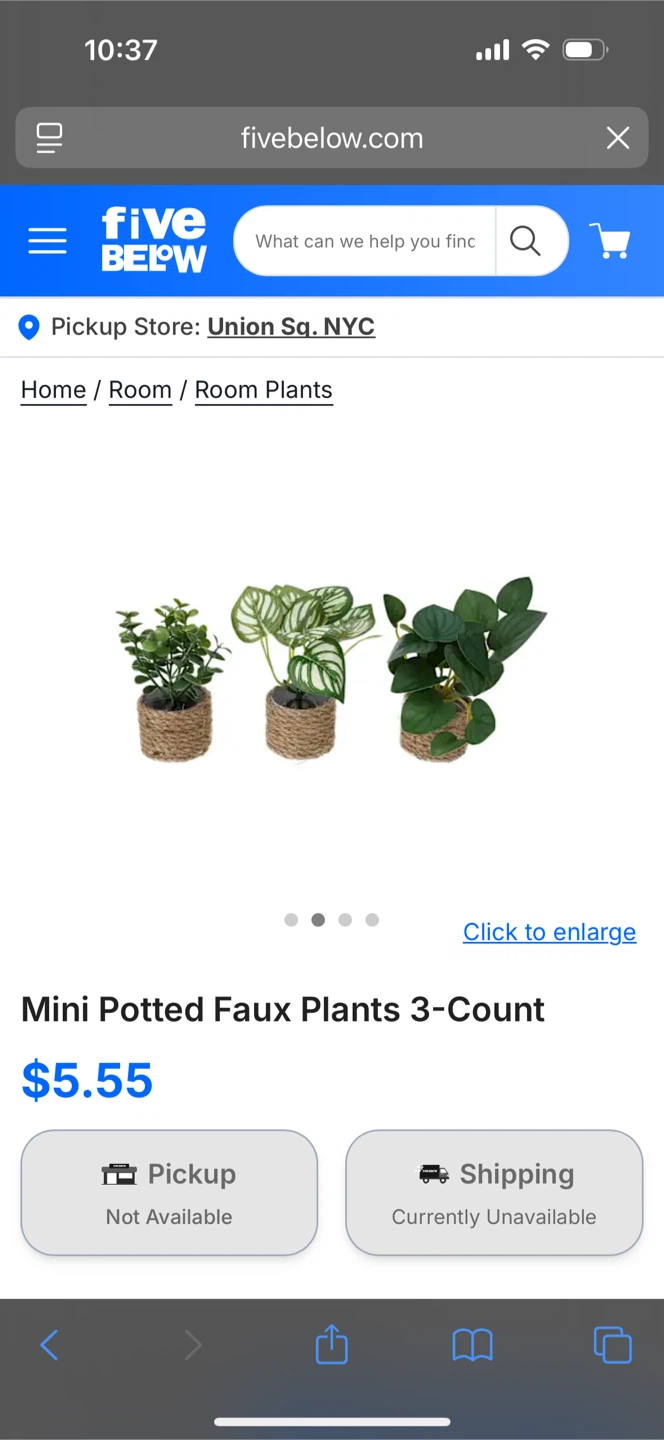 Mini Potted Faux Plants 3-Count - photo 2